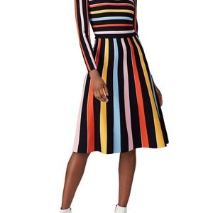 Great Jones multi stripe knit midi skirt